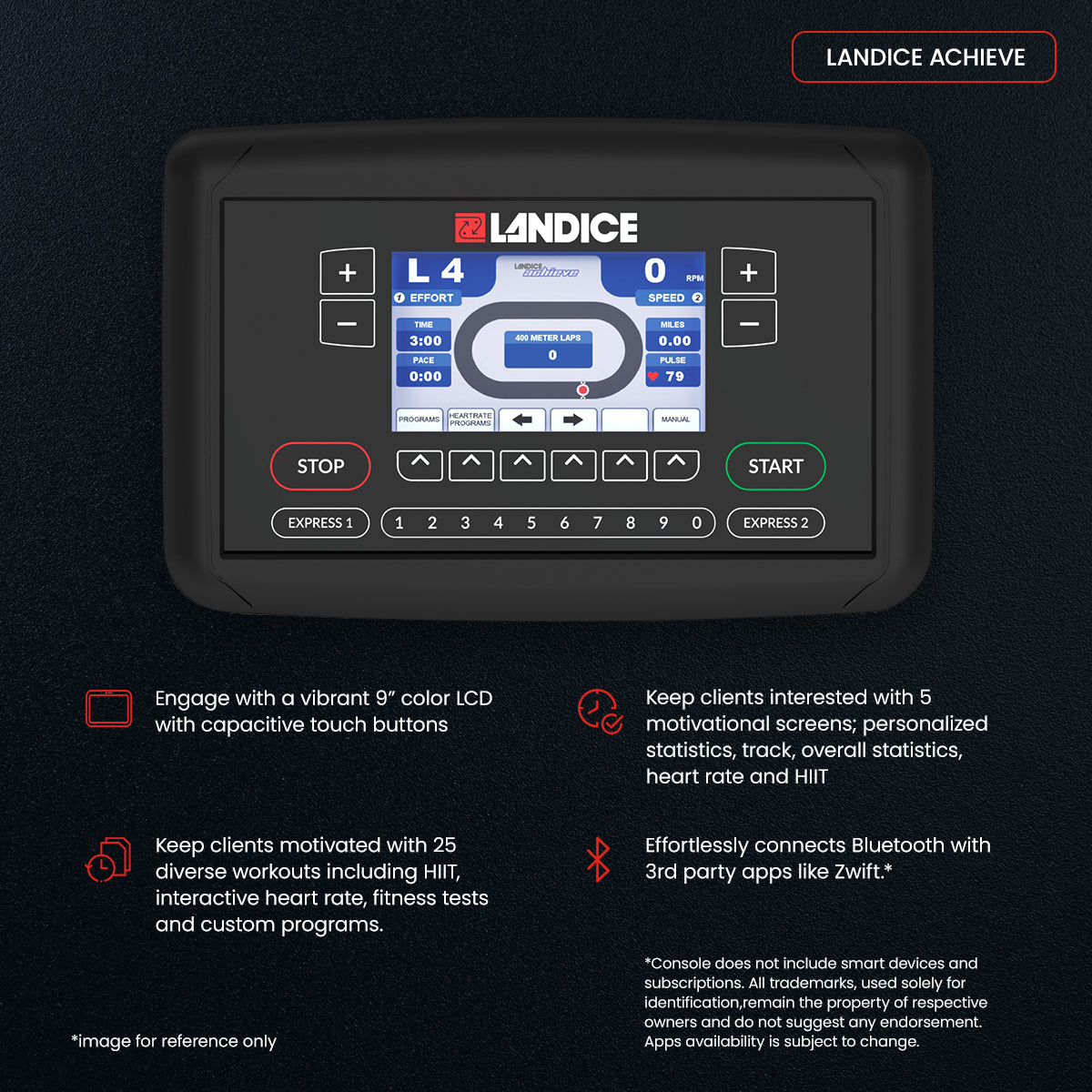 R9 Recumbent Bike - Landice Achieve